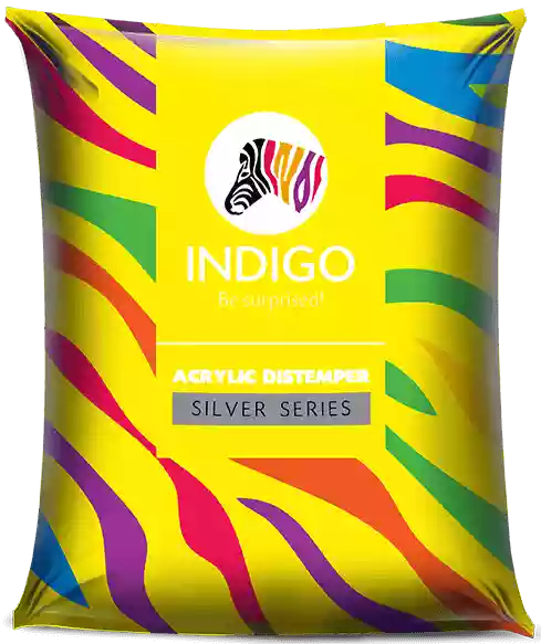 Indigo Paint - Acrylic Pouch Distemper Silver