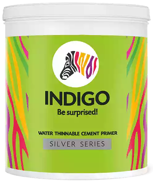 Indigo Paint - Water Thinnable Cement Primer Silver